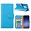 Merkloos Samsung Galaxy S9 Plus Booktype / Portemonnee TPU Lederen Hoesje Blauw