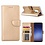 Merkloos Samsung Galaxy S9+ Plus Booktype / Portemonnee TPU Lederen Hoesje Goud