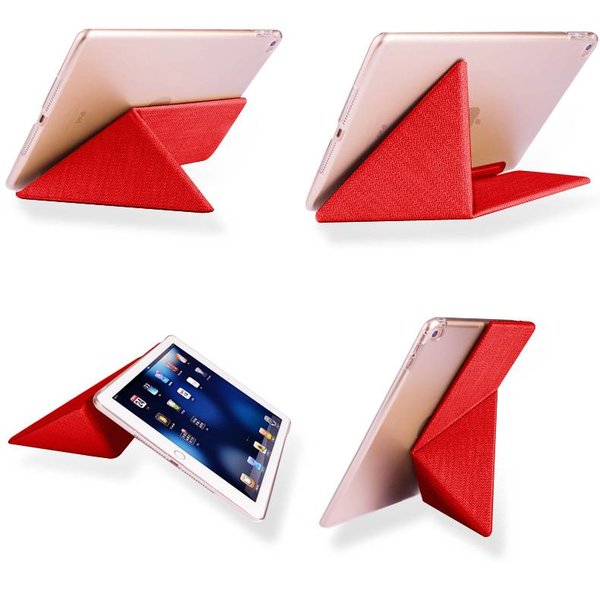 OU case OU Case Rood TPU Leather Flip Cover Met Standaard Geschikt Voor iPad Pro 9.7 inch