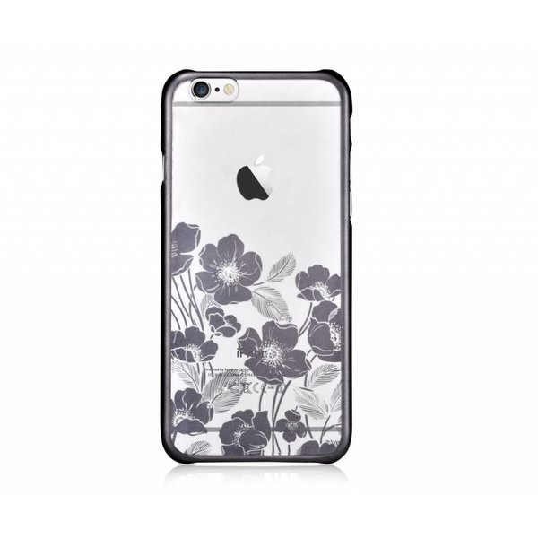 Devia Devia Zwart Crystal Rococo PC Transparant Back Cover Hoesje Geschikt voor iPhone 6 / 6S Plus