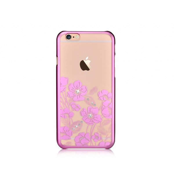 Devia Devia Roze Crystal Rococo PC Transparant Back Cover Hoesje Geschikt voor iPhone 6 / 6S Plus