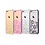 Devia Devia Zwart Crystal Rococo PC Transparant Back Cover Hoesje Geschikt voor iPhone 6 / 6S Plus