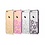 Merkloos Devia Champagne Goud Crystal Rococo PC Transparant Back Cover Hoesje iPhone 6 / 6S Plus