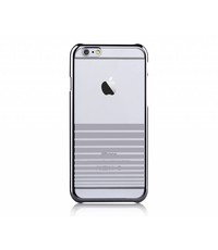 Merkloos Devia Zilver Transparant Met Streepjes PC Hard Cover Melody iPhone 6 / 6S