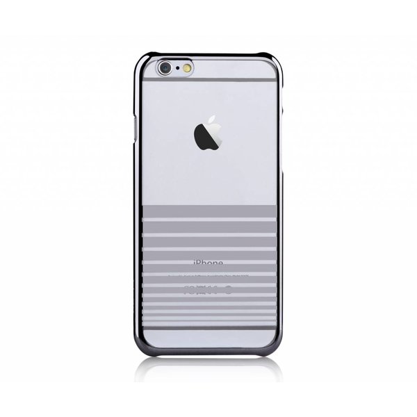 Merkloos Devia Zilver Transparant Met Streepjes PC Hard Cover Melody iPhone 6 / 6S