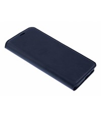 Merkloos Luxe Zwart TPU / PU Leder Flip Cover met Magneetsluiting Samsung Galaxy A8 (2018)