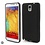 Merkloos Samsung Galaxy Note 3 - Back Case Hoesje Siliconen Zwart'