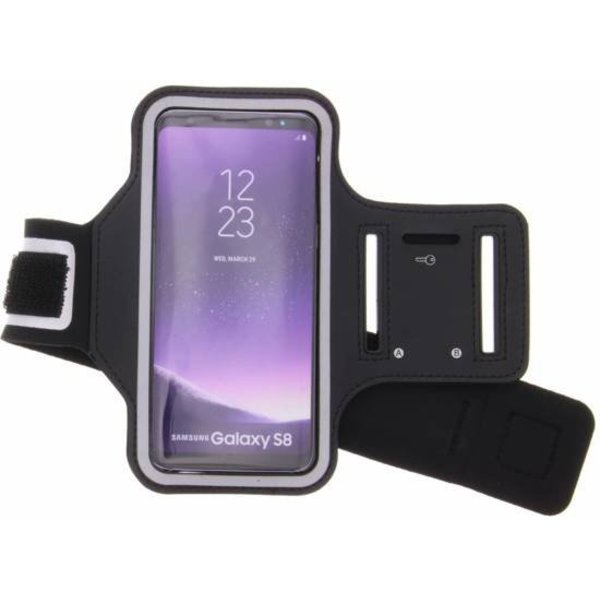 Merkloos Universele Zwart Sportarmband met Sleuterhouder Samsung Galaxy S9 / S8 / A8 (2018)