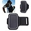 Merkloos Universele Zwart Sportarmband met Sleuterhouder iPhone 8 / 7 / 6S / 6