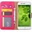 Merkloos Huawei P Smart Booktype / Portemonnee TPU Lederen Hoesje Roze