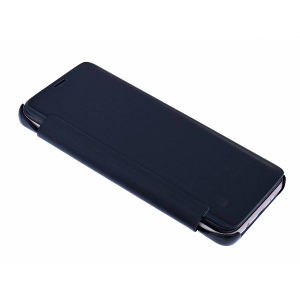 Merkloos Zwart Flip Cover Hoesje Samsung Galaxy S9