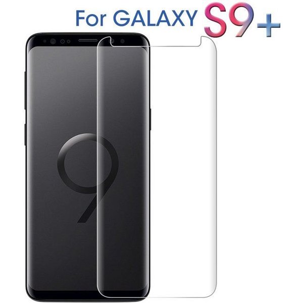 Merkloos Curved Ballistic Samsung Galaxy S9+ (Plus) 3D Tempered Glass / Screenprotector Clear