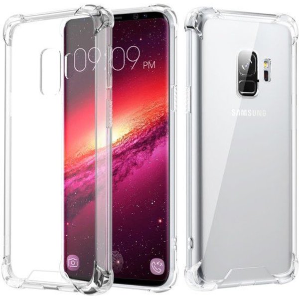 Merkloos Samsung Galaxy S9 Transparent Anti-Burst Hoesje / Shock Proof