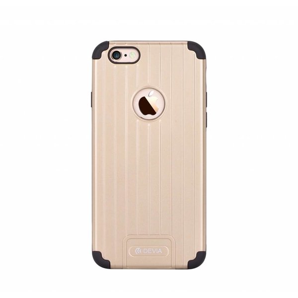 Devia Devia Champagne Goud Suitcase TPU & PC Kunststof Back Cover Geschikt voor iPhone 6S Plus / 6Plus 5.5