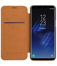  Nillkin Bruin Qin Leather slim booktype hoesje voor Samsung Galaxy S9+