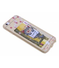 OU case Kat & Bloemen Goud TPU backcover iPhone 6 Plus / 6S Plus