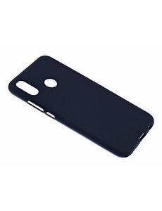 Merkloos Huawei P20 Lite Case Zwart TPU Hoesje Matte Finish Slim Profile