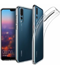Merkloos Huawei P20 Pro silicone hoesje - case - transparant