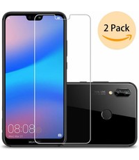 Merkloos 2 Pack - Huawei P20 Lite Beschermglas Screenprotector / Glazen Tempered Glass