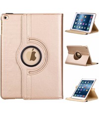 Merkloos Apple iPad 9.7 (2018) hoesje 360° draaibaar Champagne Goud