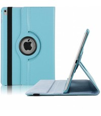 Merkloos Apple iPad 9.7 (2018) hoesje 360° draaibaar Licht Blauw