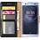 Merkloos Sony Xperia XA2 Portmeonnee cover hoesje / boektype case Zwart