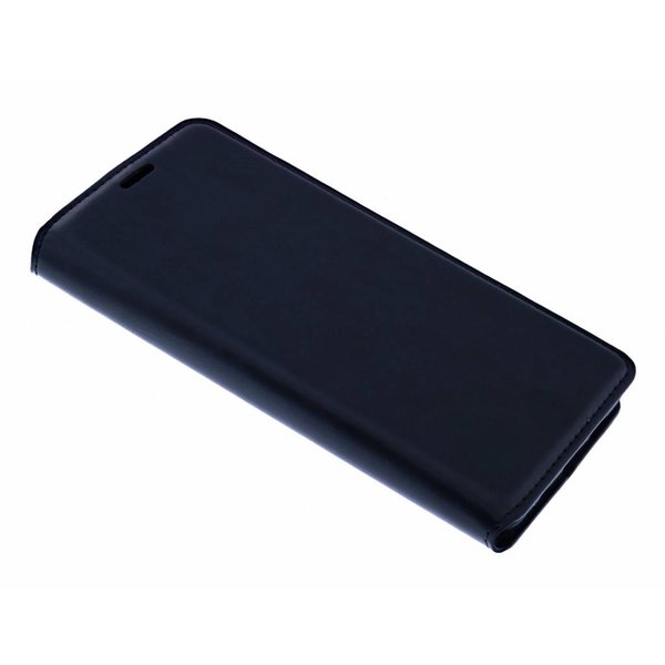 Merkloos Luxe Zwart TPU / PU Leder Flip Cover met Magneetsluiting Huawei P Smart