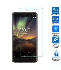 Merkloos Nokia 6 (2018) 2X / 2Pack Tempered Glass / Glazen Screenprotector