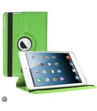 Merkloos iPad Mini 3 hoesje Multi-stand Case 360 graden draaibare Beschermhoes groen