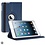 Merkloos iPad Mini 3 hoesje Multi-stand Case 360 graden draaibare Beschermhoes donker blauw