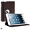 Merkloos iPad Mini 3 hoesje Multi-stand Case 360 graden draaibare Beschermhoes bruin