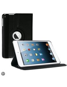 Merkloos iPad Mini 1 / 2 / 3 hoesje Multi-stand Case 360 graden draaibare Beschermhoes zwart