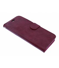 Merkloos Samsung Galaxy J7(2017) Luxe Portemonnee met Pasjes houder & Magneetsluiting Bordeaux