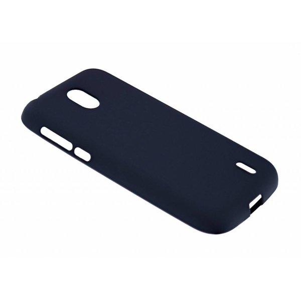 Merkloos Nokia 1 Case Zwart TPU Hoesje Matte Finish Slim Profile