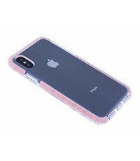 Merkloos iPhone X / Xs Premium Transparent & Anti Shock TPU Hoesje Roze