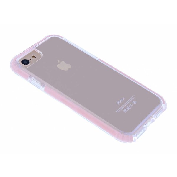 Merkloos iPhone 8 / 7 Premium Transparent & Anti Shock TPU Hoesje Roze