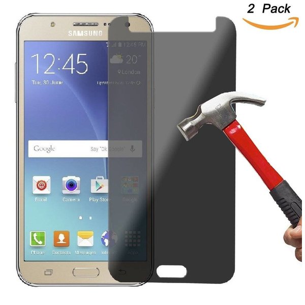 Merkloos Privacy Glazen Screenprotector / Anti Spy Tempered Glass voor Samsung Galaxy J5 2017