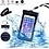 Merkloos Neon Multi Functional Waterdichte Zwart hoesje Pouch Met Audio Jack Motorola Moto E5 Play