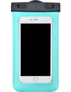 Merkloos Neon Multi Functional Waterdichte hoesje Pouch Met Audio Jack Motorola Moto G6 Play Groen