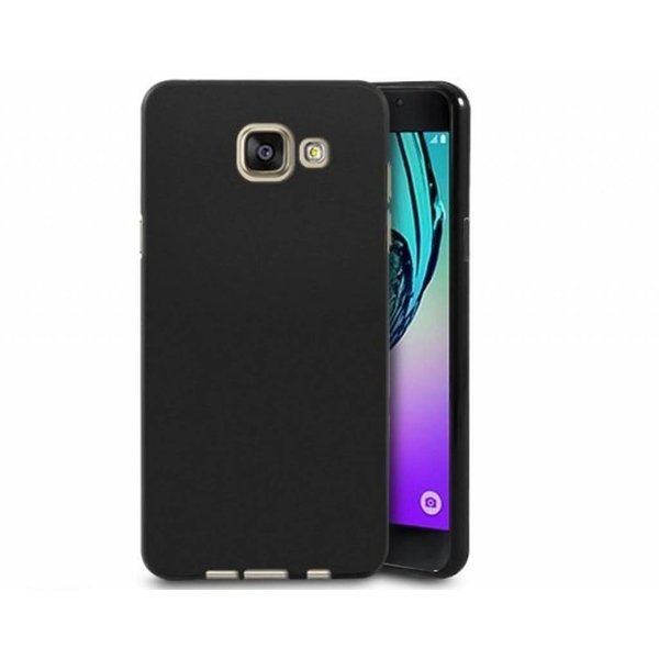 Merkloos Samsung Galaxy J7 Prime 2 Case Zwart TPU Hoesje Matte Finish Slim Profile