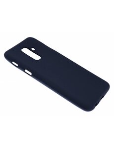 Merkloos Samsung Galaxy A6 Plus+ (2018) Case Zwart TPU Hoesje Matte Finish Slim Profile