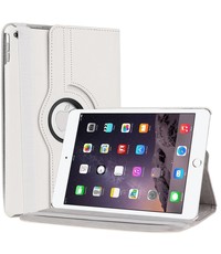 Merkloos Apple iPad Air 2 Case, 360 graden draaibare Hoes, Cover - Wit