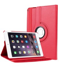 Merkloos Apple iPad Air 2 Case, 360 graden draaibare Hoes, Cover - Rood