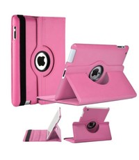 Merkloos Luxe 360 graden Protect cover case voor iPad 2 / 3 / 4 Licht Roze