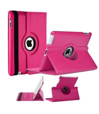 Merkloos Luxe 360 graden Protect cover case voor iPad 2 / 3 / 4 Roze