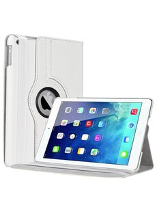 Merkloos Apple iPad Air Luxe 360 Rotation Case Cover Wit