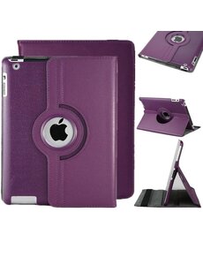 Merkloos Apple iPad Air 360 Graden hoesje Beschermhoes Paars