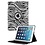 Merkloos iPad Air 360 Rotatie Hoes, Cover, Case Zebra Design - Wit / Zwart