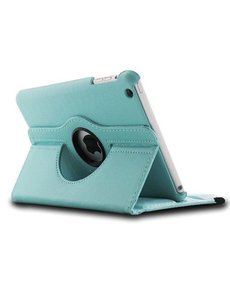 Merkloos iPad Mini / Mini 2 Case, 360 Graden Draaibare hoesje Licht Blauw