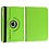 Merkloos Apple iPad Mini / Mini 2 Case, 360 graden draaibare Hoes, Cover Licht Groen